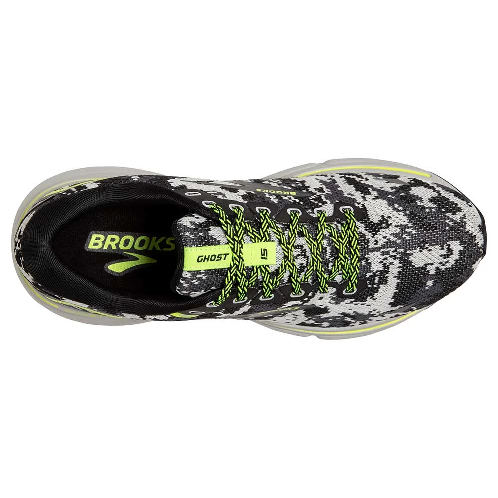 BROOKS Women's Ghost 15 Camo Running Shoe - Black/Ebony/Nightlife - Regular (B) 7 BROOKS Women's Ghost 15 Camo Running Shoe - Black/Ebony/Nightlife - Regular (B) - Image 5