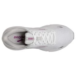 BROOKS Women's Ghost 15 - White/Oyster/Viola -Sneaker Store 120380 195 O Ghost 15