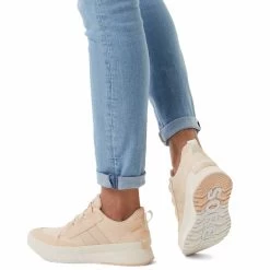 Sorel Women's Out N About III Low Sneaker Canvas WP - White Peach/Chalk - Regular (B) -Sneaker Store 2039971 844 a9 1