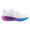 Puma Men's ForeverRun Nitro Sunset Running Shoe - White/Luminous Blue/Electric Orchid- Regular (D) -Sneaker Store 23PUMMFRVRRNNTRSNMNS White Blue