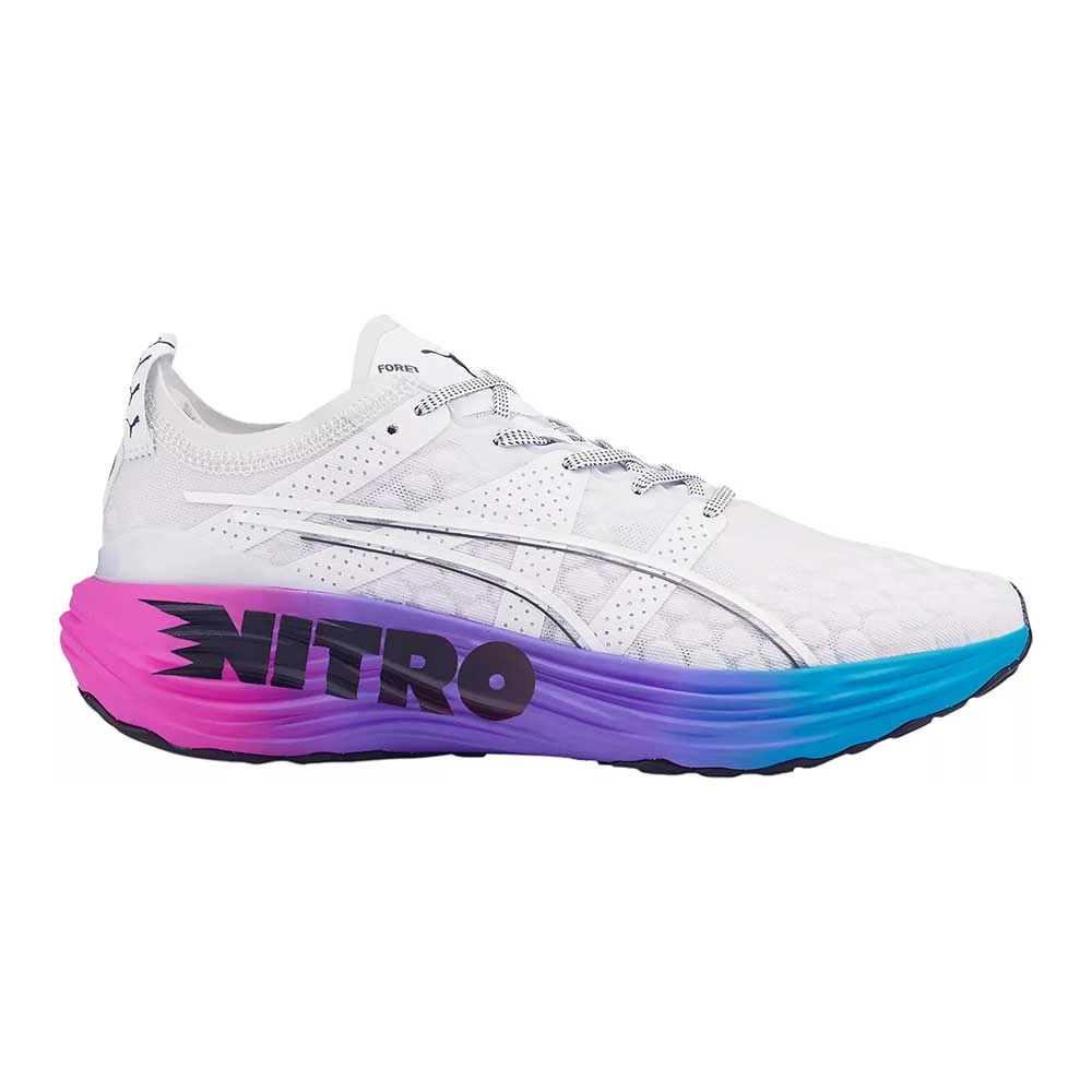 Puma Men's ForeverRun Nitro Sunset Running Shoe - White/Luminous Blue/Electric Orchid- Regular (D) 3 Puma Men's ForeverRun Nitro Sunset Running Shoe - White/Luminous Blue/Electric Orchid- Regular (D)