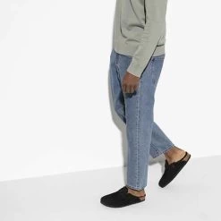 Birkenstock Boston Shearling Black Suede Leather- Regular/Wide 17 Birkenstock Boston Shearling Black Suede Leather- Regular/Wide -Sneaker Store 259883 f look m 1