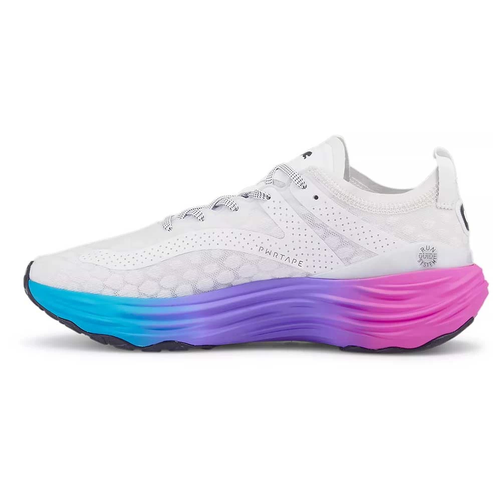 Puma Men's ForeverRun Nitro Sunset Running Shoe - White/Luminous Blue/Electric Orchid- Regular (D) 4 Puma Men's ForeverRun Nitro Sunset Running Shoe - White/Luminous Blue/Electric Orchid- Regular (D) - Image 2