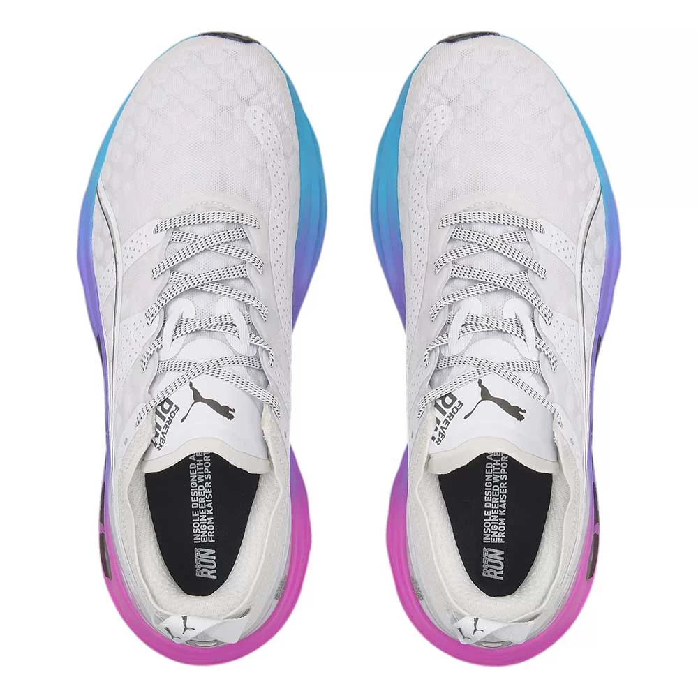 Puma Men's ForeverRun Nitro Sunset Running Shoe - White/Luminous Blue/Electric Orchid- Regular (D) 5 Puma Men's ForeverRun Nitro Sunset Running Shoe - White/Luminous Blue/Electric Orchid- Regular (D) - Image 3