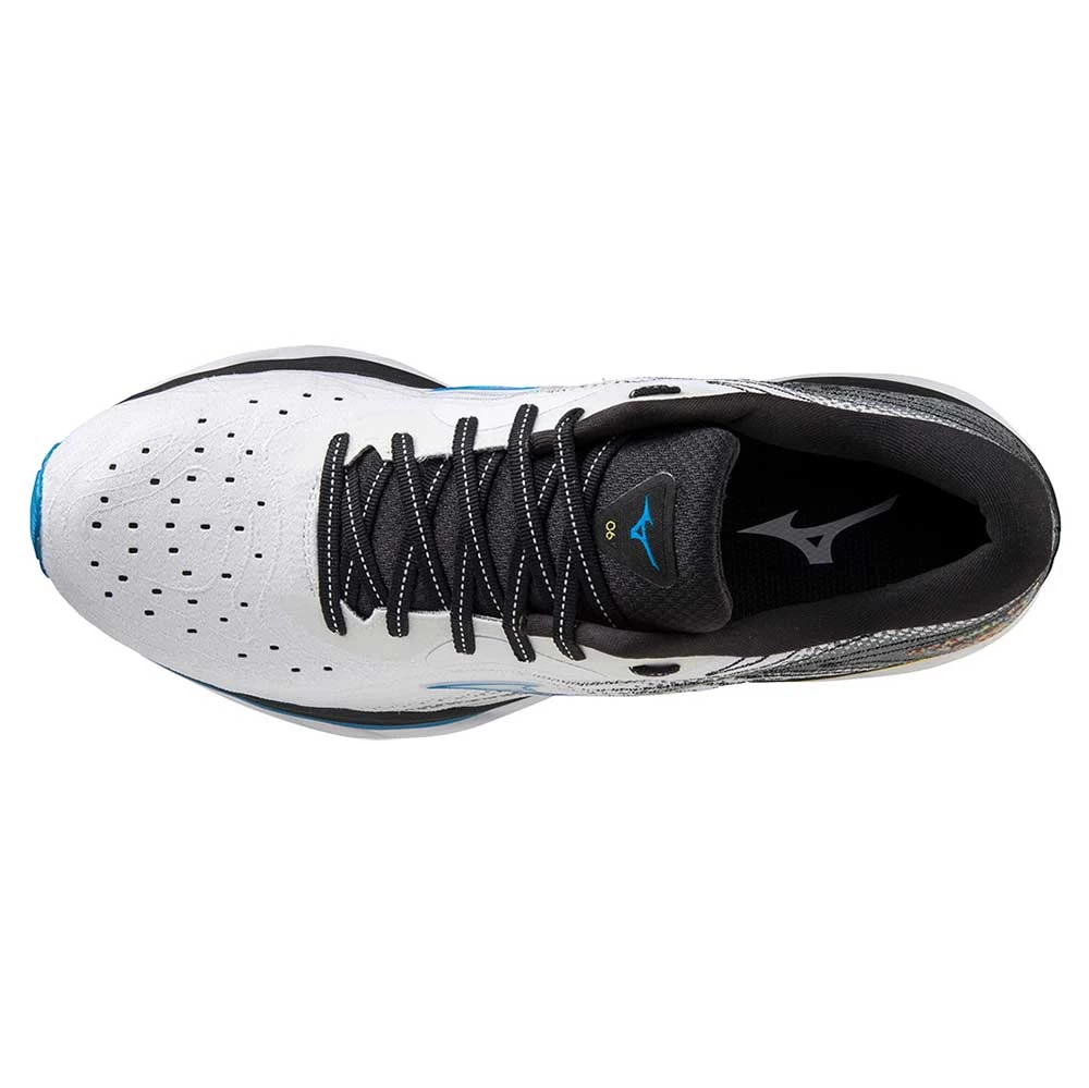 Mizuno Men's Wave Sky 6 Running Shoe - White/Cyber Yellow - Regular (D) 7 Mizuno Men's Wave Sky 6 Running Shoe - White/Cyber Yellow - Regular (D) - Image 5