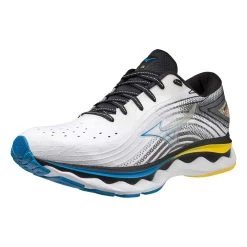 Mizuno Men's Wave Sky 6 Running Shoe - White/Cyber Yellow - Regular (D) 11 Mizuno Men's Wave Sky 6 Running Shoe - White/Cyber Yellow - Regular (D) -Sneaker Store 411369.0034 07