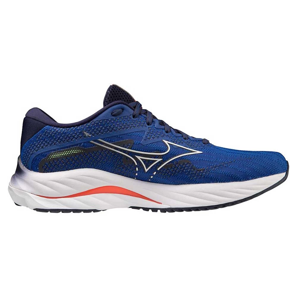 Mizuno Men's Wave Rider 27 Running Shoe - Surf The Web/White - Regular (D) 3 Mizuno Men's Wave Rider 27 Running Shoe - Surf The Web/White - Regular (D)