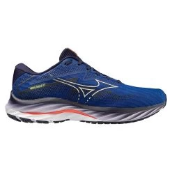 Mizuno Men's Wave Rider 27 Running Shoe - Surf The Web/White - Regular (D) 17 Mizuno Men's Wave Rider 27 Running Shoe - Surf The Web/White - Regular (D) -Sneaker Store 411415 5E00 06