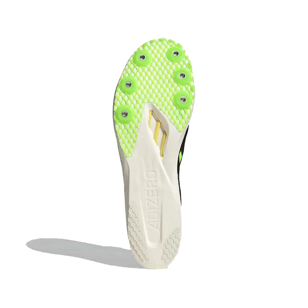 ADIDAS Unisex AdiZERO Avanti TYO Track Spike - Core Black/Beam Yellow/Solar Green 7 ADIDAS Unisex AdiZERO Avanti TYO Track Spike - Core Black/Beam Yellow/Solar Green - Image 5