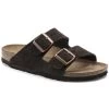 Birkenstock Arizona Mocha Suede Leather Sandal- Regular/Wide -Sneaker Store 51903