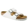 Birkenstock Women's Arizona Birko Flor Sandal- White- Medium/Narrow -Sneaker Store 552683