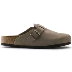 Birkenstock Boston Soft Footbed - Taupe - Medium/Narrow -Sneaker Store 560771 side