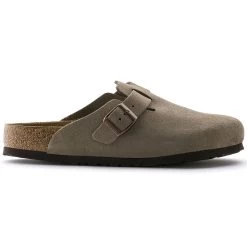 Birkenstock Boston Soft Footbed Taupe Suede- Regular/Wide 12 Birkenstock Boston Soft Footbed Taupe Suede- Regular/Wide -Sneaker Store 560771 side bost tau