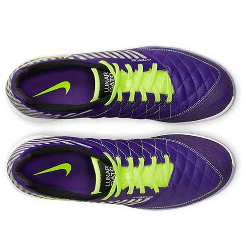 Unisex Nike Lunar Gato II IC Soccer Shoe -Electro Purple/Volt/Black 7 Unisex Nike Lunar Gato II IC Soccer Shoe -Electro Purple/Volt/Black - Image 5
