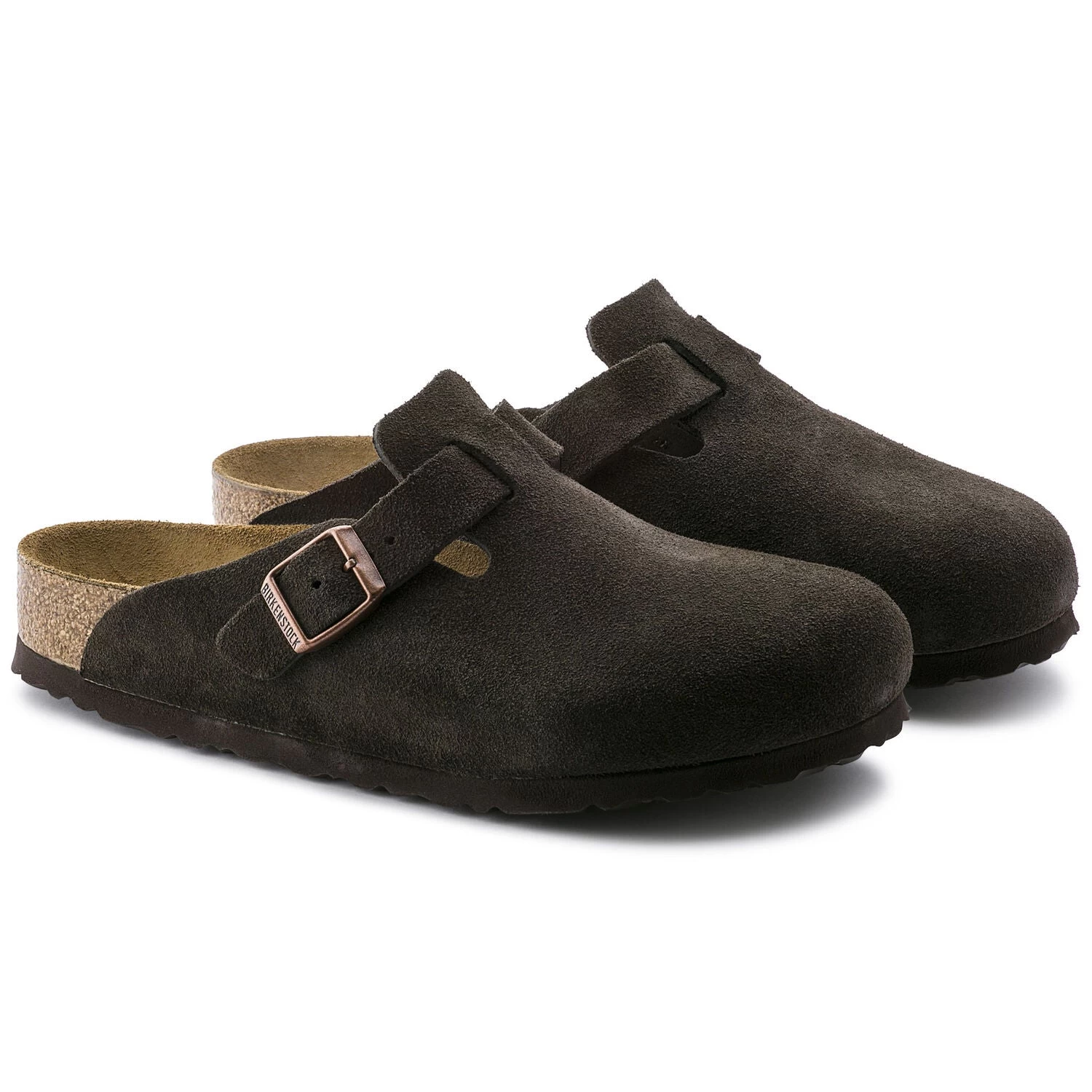 Birkenstock Boston Soft Footbed Mocha Suede- Regular/Wide 4 Birkenstock Boston Soft Footbed Mocha Suede- Regular/Wide - Image 2
