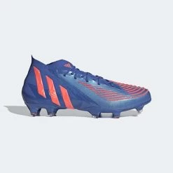 ADIDAS Unisex Predator Edge .1 FG Soccer Shoe - Hi-Res Blue/Turbo/Hi-Res Blue - Regular (D)