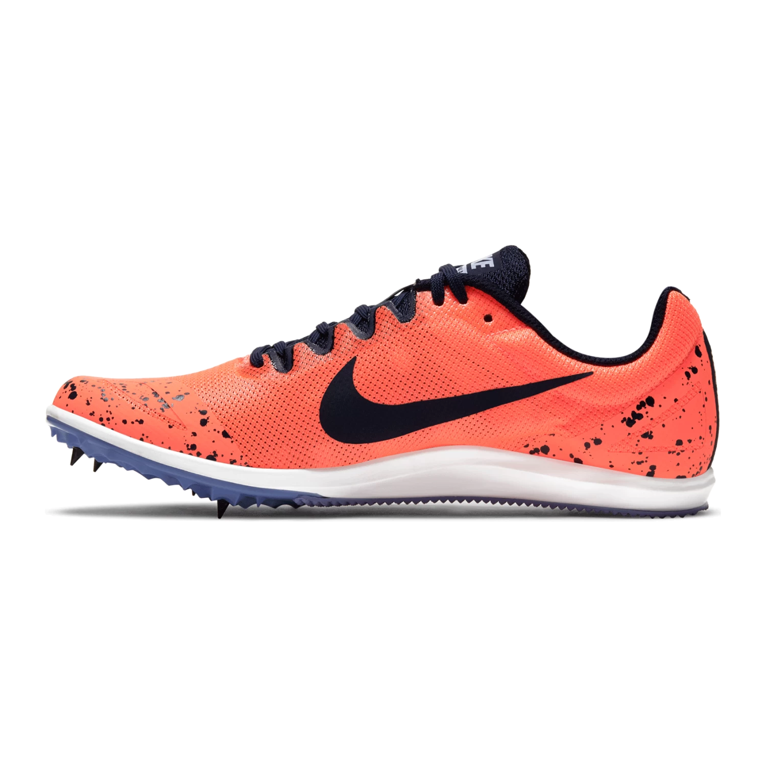 Nike Unisex Zoom Rival D 10 Track Spike - Bright Mango/Blackened Blue/Purple Pulse-Regular (D) 4 Nike Unisex Zoom Rival D 10 Track Spike - Bright Mango/Blackened Blue/Purple Pulse-Regular (D) - Image 2