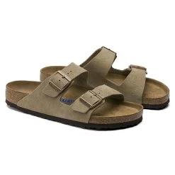 Birkenstock Arizona Soft Footbed Taupe Suede Leather Sandal - Taupe- Regular/Wide 11 Birkenstock Arizona Soft Footbed Taupe Suede Leather Sandal - Taupe- Regular/Wide -Sneaker Store 951303 pair
