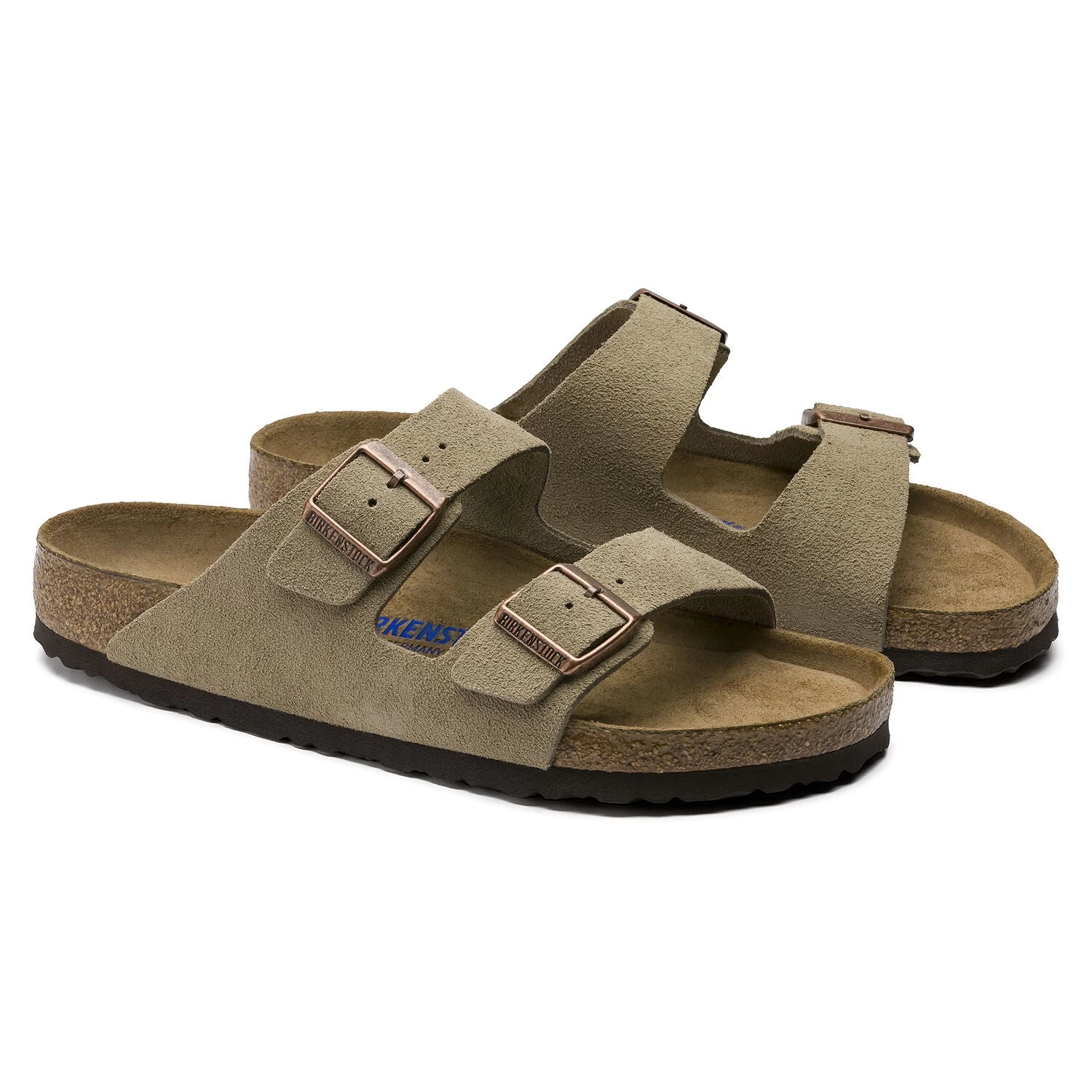 Birkenstock Arizona Soft Footbed Taupe Suede Leather Sandal - Taupe- Regular/Wide 5 Birkenstock Arizona Soft Footbed Taupe Suede Leather Sandal - Taupe- Regular/Wide - Image 3