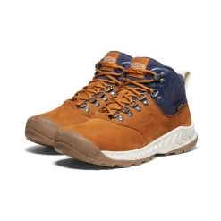 Women's Nxis Explorer Mid Waterproof Hiking Boot - Keen Maple/Birch- Regular (B) -Sneaker Store 9f5c4b51ba7187eea3eb59594589be779404367b