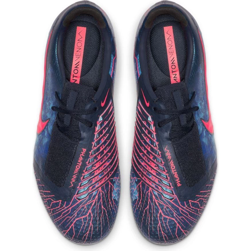 Nike Jr Phantom Venom Elite FG Soccer Cleat - Obsidian/White/Black 8 Nike Jr Phantom Venom Elite FG Soccer Cleat - Obsidian/White/Black - Image 6