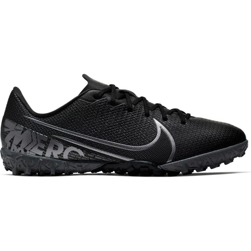 Nike Jr. Mercurial Vapor 13 Academy TF Soccer Cleat - Black/Cool Grey/Metallic Cool Grey 3 Nike Jr. Mercurial Vapor 13 Academy TF Soccer Cleat - Black/Cool Grey/Metallic Cool Grey