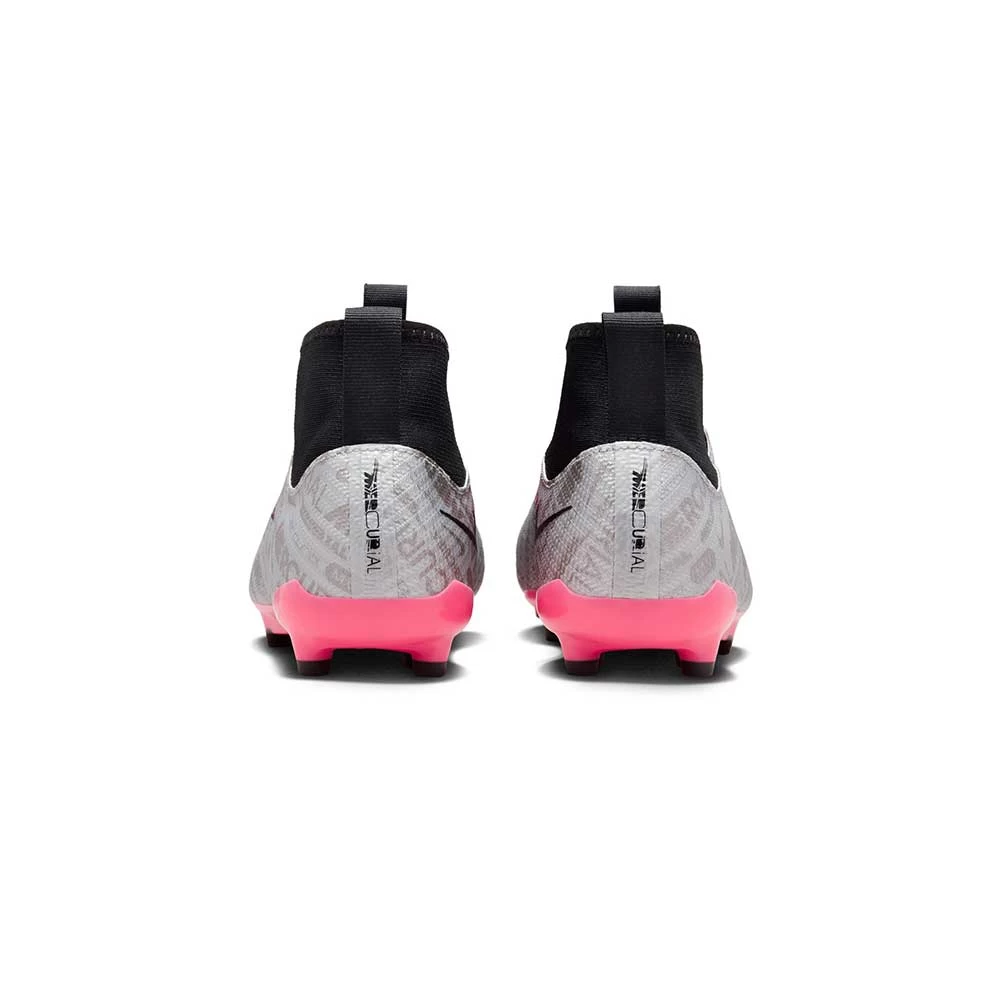 Youth Nike Jr. Zoom Mercurial Superfly 9 Pro XXV FG Soccer Cleats - Metallic Silver/Hyper Pink - Regular (D) 9 Youth Nike Jr. Zoom Mercurial Superfly 9 Pro XXV FG Soccer Cleats - Metallic Silver/Hyper Pink - Regular (D) - Image 7