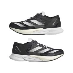 ADIDAS Women's Adizero Adios 8 Running Shoe - Carbon/FTWR White/Core Black - Regular (B) -Sneaker Store Adizero Adios 8 Shoes Grey ID6905 09 standard