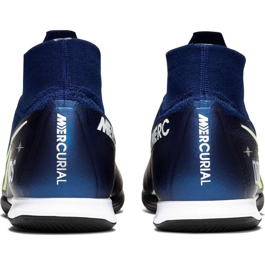 Nike Unisex Superfly 7 Elite MDS IC Soccer Cleat - Blue Void/White/Black/Metallic Silver 5 Nike Unisex Superfly 7 Elite MDS IC Soccer Cleat - Blue Void/White/Black/Metallic Silver - Image 3