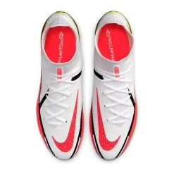 Nike Unisex Phantom GT2 Elite Dynamic Fit FG Soccer Shoes - White/Bright Crimson/Volt - Regular (D) -Sneaker Store CZ9889 167 PHCTH001 2000