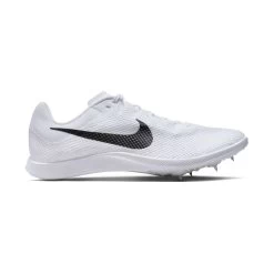 Unisex Nike Zoom Rival Track And Field Distance Spikes - White/Black/Metallic Silver - Regular (D)