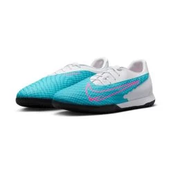 Nike Unisex Phantom GX Academy IC/Court Soccer Shoe - Baltic Blue/Pink Blast/White - Regular (D) -Sneaker Store DD9475 446 PHCFH001