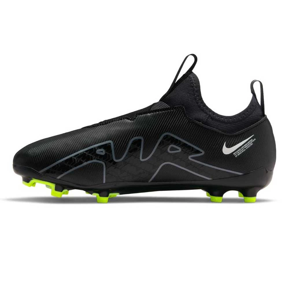 Nike Youth JR Vapor 15 Academy FG/MG Soccer Shoe - Black/Dark Smoke 4 Nike Youth JR Vapor 15 Academy FG/MG Soccer Shoe - Black/Dark Smoke - Image 2