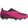 ADIDAS JR X Ghosted .3 Laceless FG Soccer Shoe - Shock Pink/Core Black/Screaming Orange 2 ADIDAS JR X Ghosted .3 Laceless FG Soccer Shoe - Shock Pink/Core Black/Screaming Orange -Sneaker Store FY7281