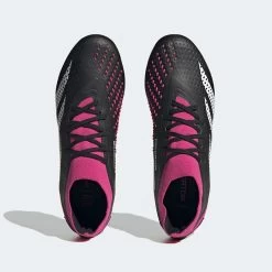 ADIDAS Unisex Predator Accuracy 2 FG Soccer Shoe - Core Black/Ftwr White/Team Shock Pink 2 - Regular (D) -Sneaker Store GW4586 upper