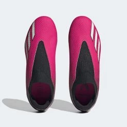 ADIDAS Youth JR X Speedportal .3 LL FG Soccer Shoe - Team Shock Pink/Zero Met - Regular (D) 10 ADIDAS Youth JR X Speedportal .3 LL FG Soccer Shoe - Team Shock Pink/Zero Met - Regular (D) -Sneaker Store GZ5061 top