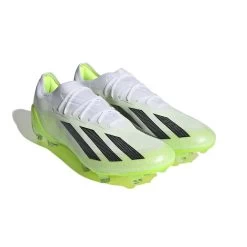 Unisex Adidas X CRAZYFAST.1 FG Soccer Shoe - Cloud White/ Core Black/ Lucid Lemon - Regular (D) -Sneaker Store HQ4516 5 FOOTWEAR Photography FrontLateralTopView white 1024x1024 71e8a7fa 8371 4a9c 91b3 8f0f61078983