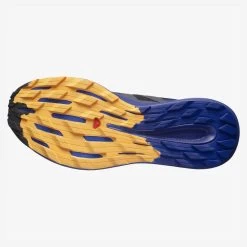 Salomon Men's Pulsar Trail Shoe - Black/Clematis Blue/Blazing Orange- Regular (D) -Sneaker Store L41603200 da37cd5b886c4091b61da96c1603e347