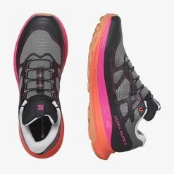 Salomon Women's Ultra Glide 2 Trail Running Shoe - Plum Kitten/Black/Pink Glo - Regular (B) -Sneaker Store L47386400 a7ee7678c7aa283c3295204010ba182a