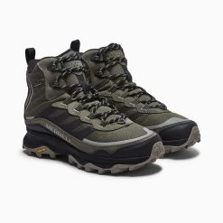 Merrell Men's Moab Speed Thermo Mid Waterproof Hiking Boot - Olive - Regular (D) 13 Merrell Men's Moab Speed Thermo Mid Waterproof Hiking Boot - Olive - Regular (D) -Sneaker Store MRLM J066915 021621 S21 004 1