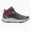 Merrell Women's Antora 3 Mid Waterproof Boot - Black/Fuchsia - Regular (B) -Sneaker Store MRLW J067582 020722 S23 000