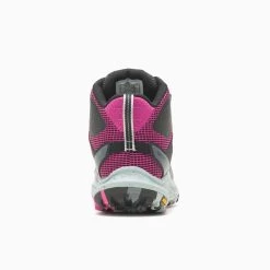 Merrell Women's Antora 3 Mid Waterproof Boot - Black/Fuchsia - Regular (B) -Sneaker Store MRLW J067582 020722 S23 270