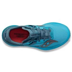 Saucony Women's Endorphin Edge Trail Shoe- Ocean/Loam- Regular (B) -Sneaker Store S10773 31 3