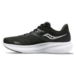 Saucony Women's Ride 16 Running Shoe - Black/White - Regular (B) -Sneaker Store S10830 05 2