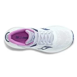 Saucony Women's Triumph 21 Running Shoe - White/Indigo - Regular (B) -Sneaker Store S10881 31 3