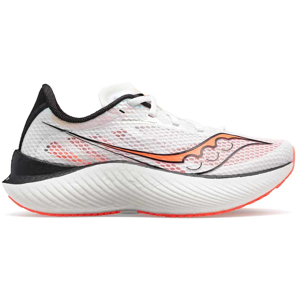 Saucony Men's Endorphin Pro 3 Racing Shoe - White/Black/Vizi- Regular (D) 3 Saucony Men's Endorphin Pro 3 Racing Shoe - White/Black/Vizi- Regular (D)