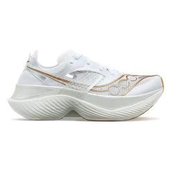 Saucony Men's Endorphin Elite Running Shoe - White/Gold- Regular (D)