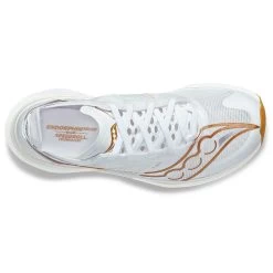 Saucony Men's Endorphin Elite Running Shoe - White/Gold- Regular (D) -Sneaker Store S20768 13 3