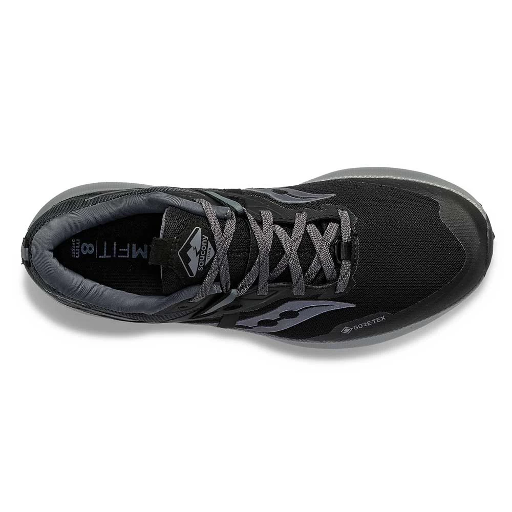 Saucony Men's Ride 15 Tr Gtx Trail Shoe - Black/Charcoal 6 Saucony Men's Ride 15 Tr Gtx Trail Shoe - Black/Charcoal - Image 4