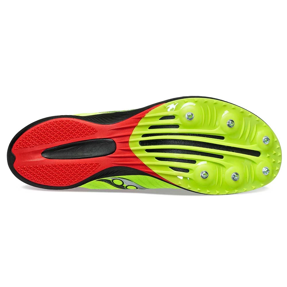 Saucony Men's Velocity MP Track Spike - Citron/Black 7 Saucony Men's Velocity MP Track Spike - Citron/Black - Image 5